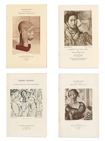 (ART.) Set of early Harmon Foundation catalogs.                                                                                                  